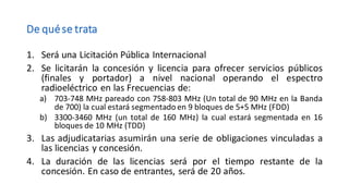 Presentation licitacio-n-del-espectro(1)