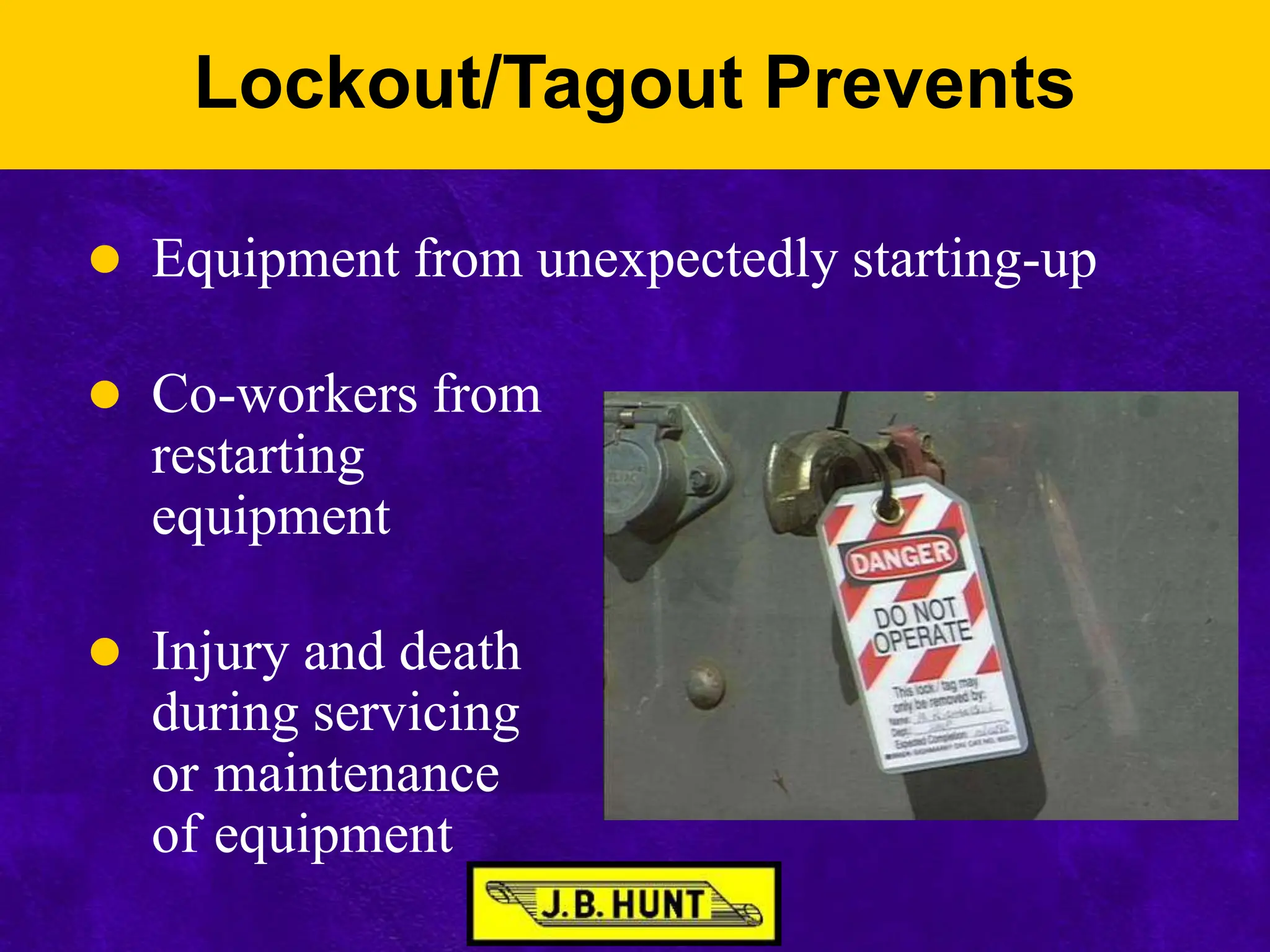 Power Point Presentation Lockout Tagout PPT Business Business