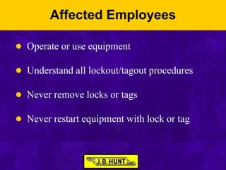 Power Point Presentation - Lockout - Tagout | PPT