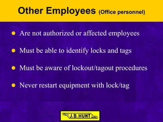 Power Point Presentation - Lockout - Tagout | PPT