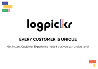 EVERY CUSTOMER IS UNIQUE
Get instant Customer Experience Insight that you can understand!
 