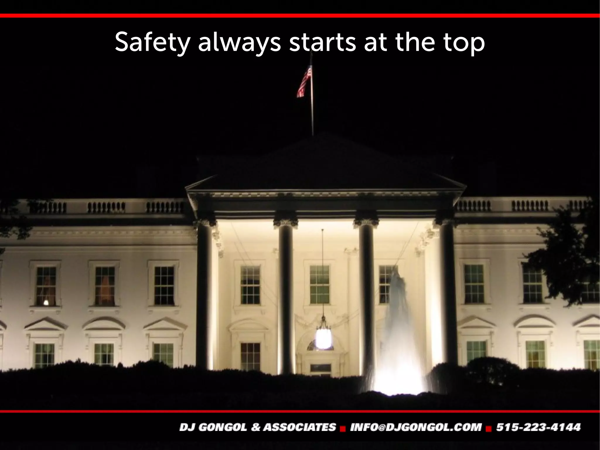 Safety isn't the problem - complacency is
 