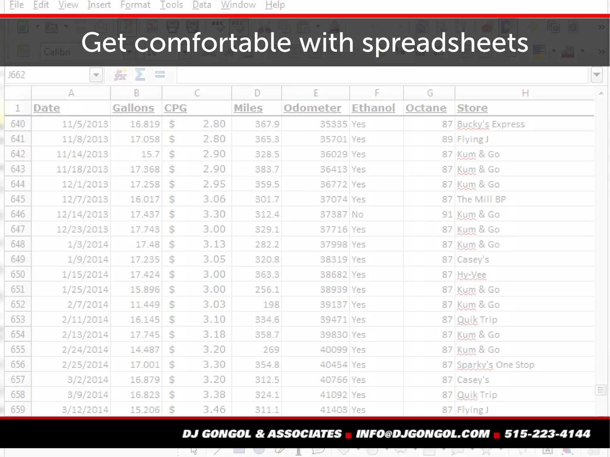 Document spills and leaks...look for patterns
 