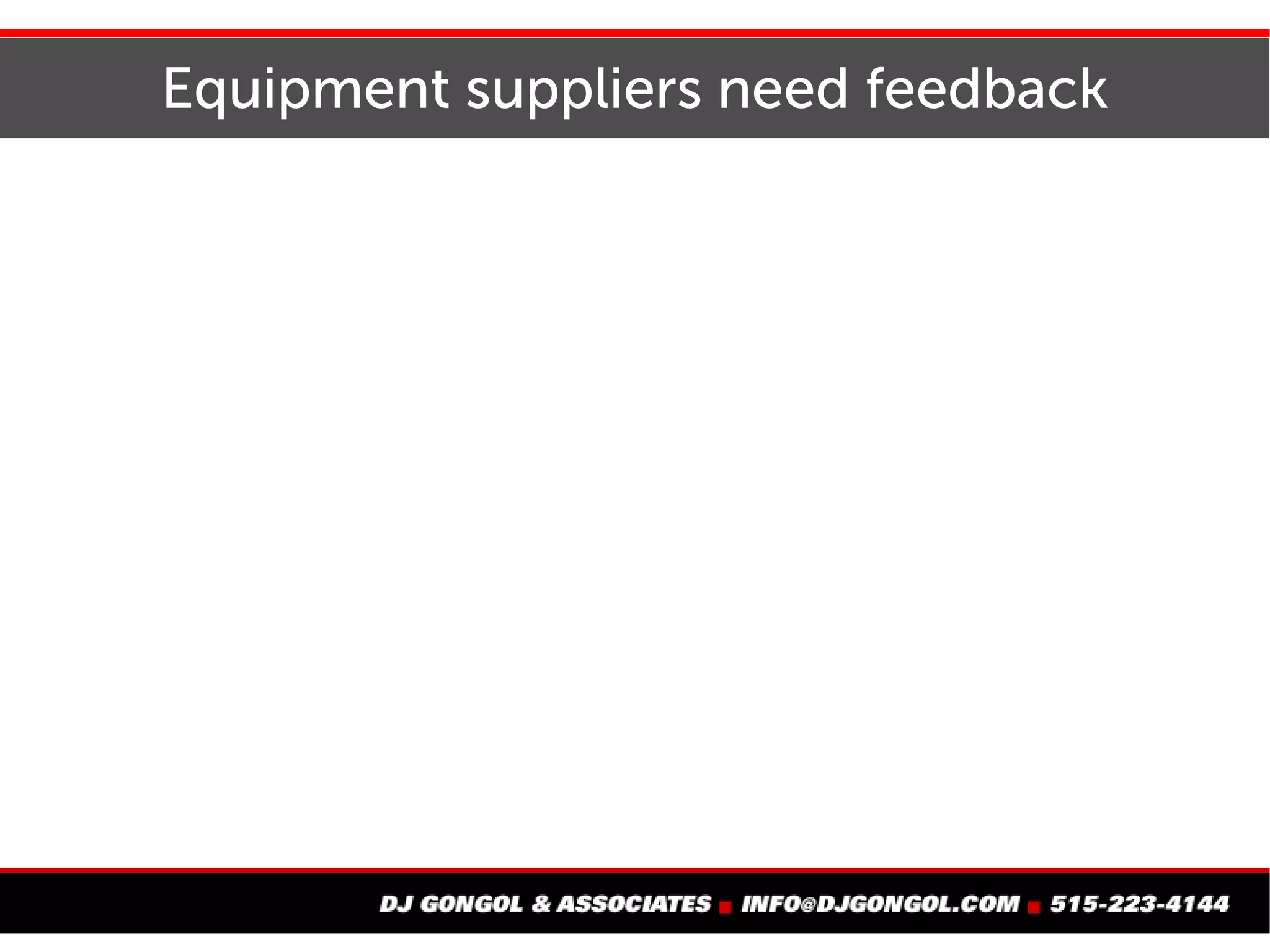 Officials and managers need hard evidence
 