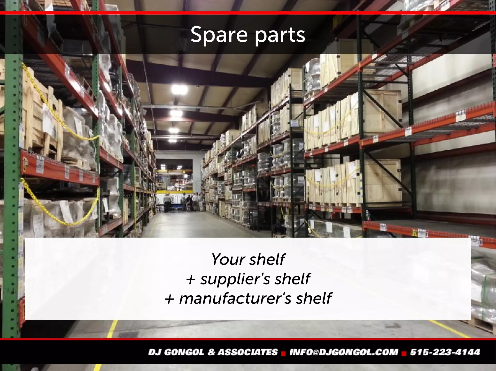 Equipment suppliers need feedback
 