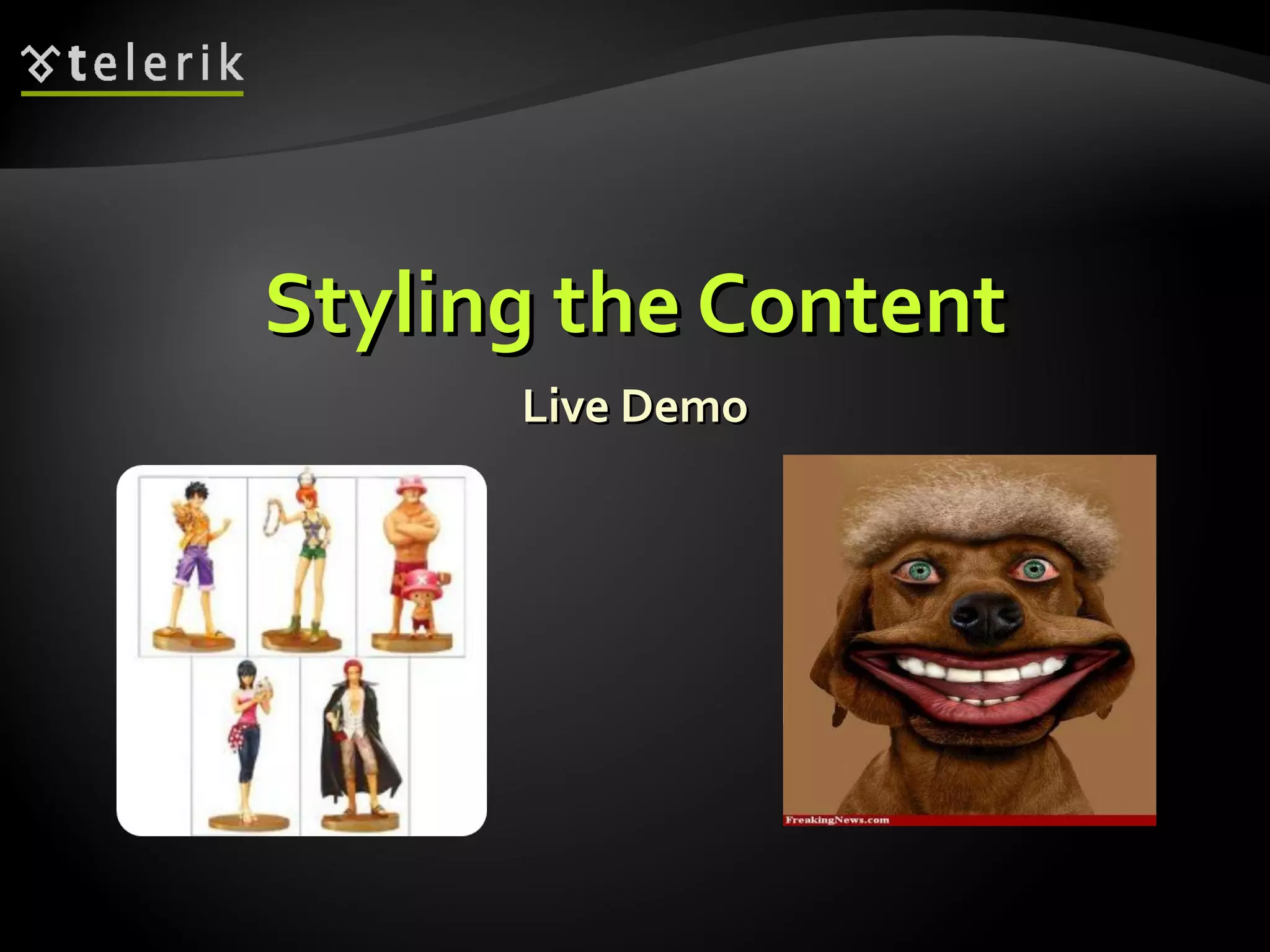 Styling the Content Live Demo 