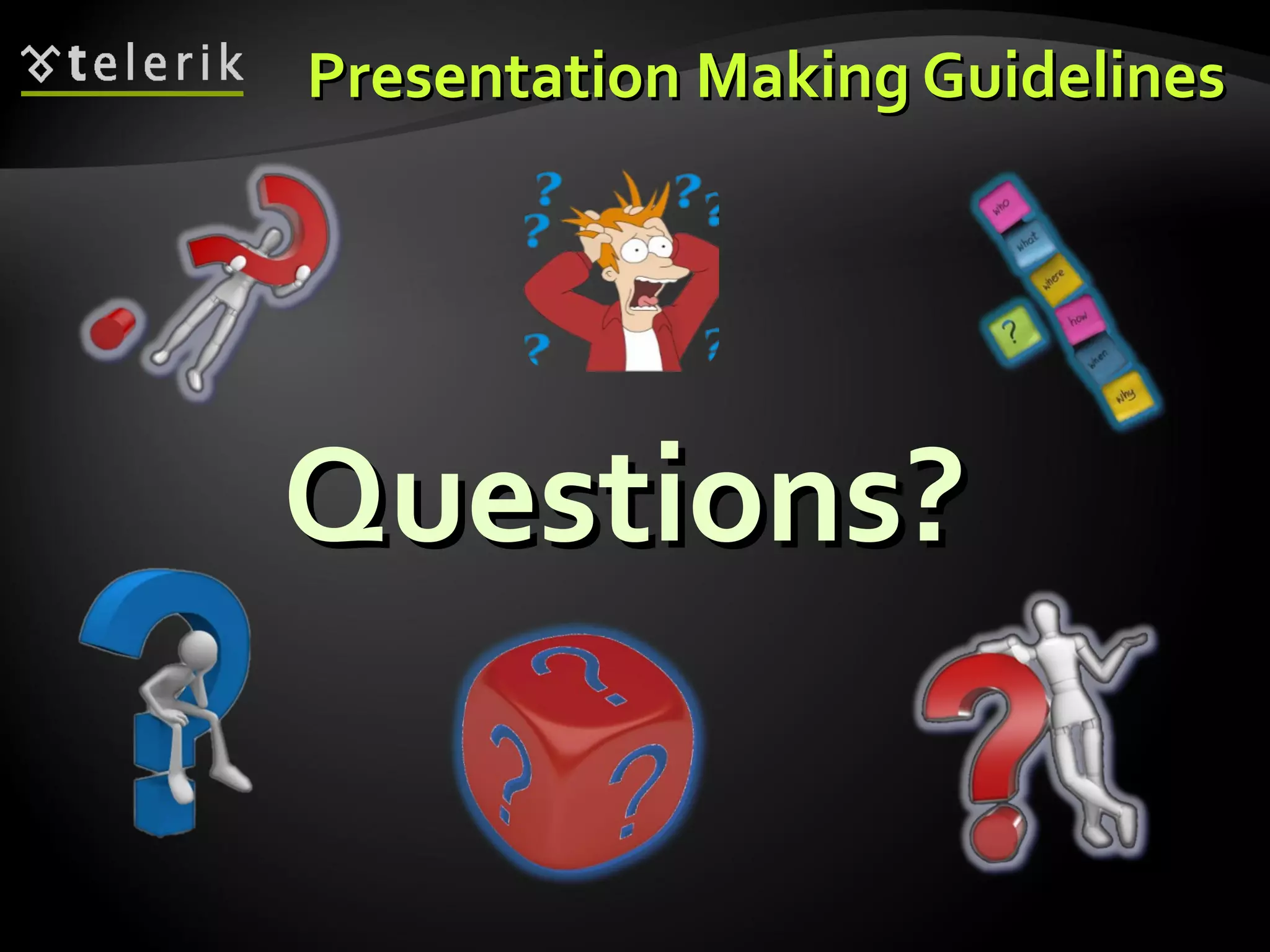 Presentation Making Guidelines 