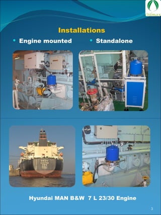 Installations Engine mounted Standalone Hyundai MAN B&W  7 L 23/30 Engine 