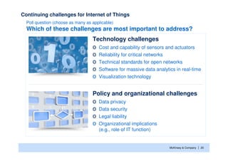 Presentation - Mckinsey - Exploring the potential of the “Internet of ...