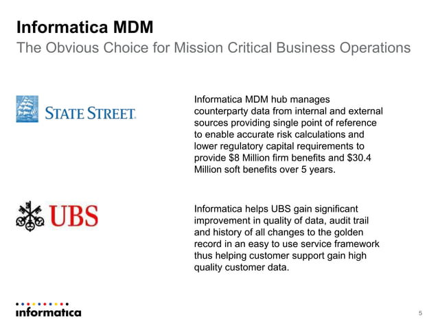 Informatica MDM Presentation | PPTX | Databases | Computer Software and ...