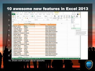 Microsoft Excel 2013 Basics course | PDF