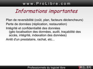 Avantages et inconvénients  de l' IaaS Les avantages de IaaS Montée en charge et Haute disponibilité transparentes 