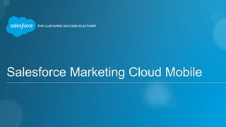 Salesforce Marketing Cloud Mobile
 