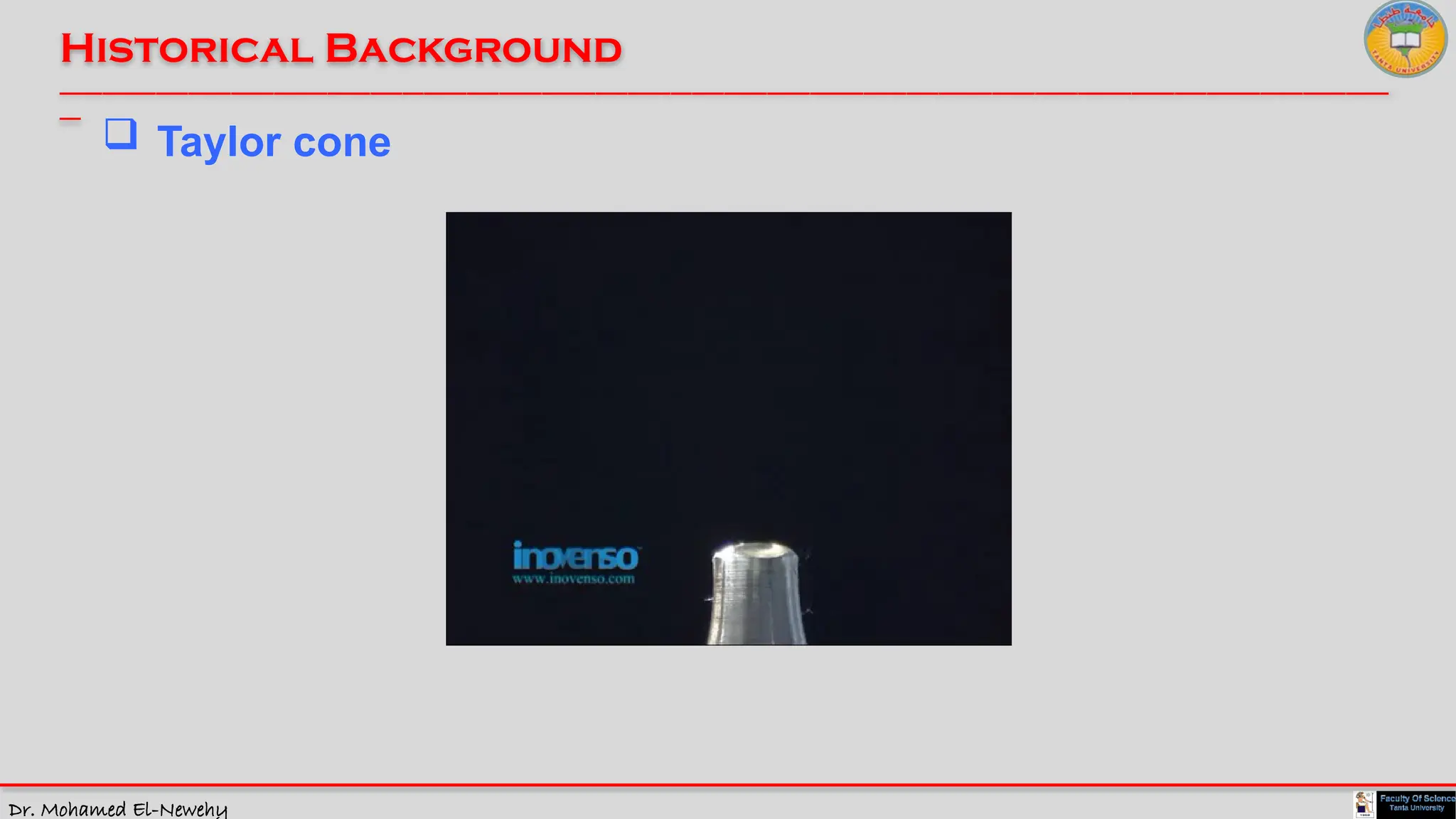 Dr. Mohamed El-Newehy
Historical Background
____________________________________________________________________________________________________________________________
__
 Taylor cone
 
