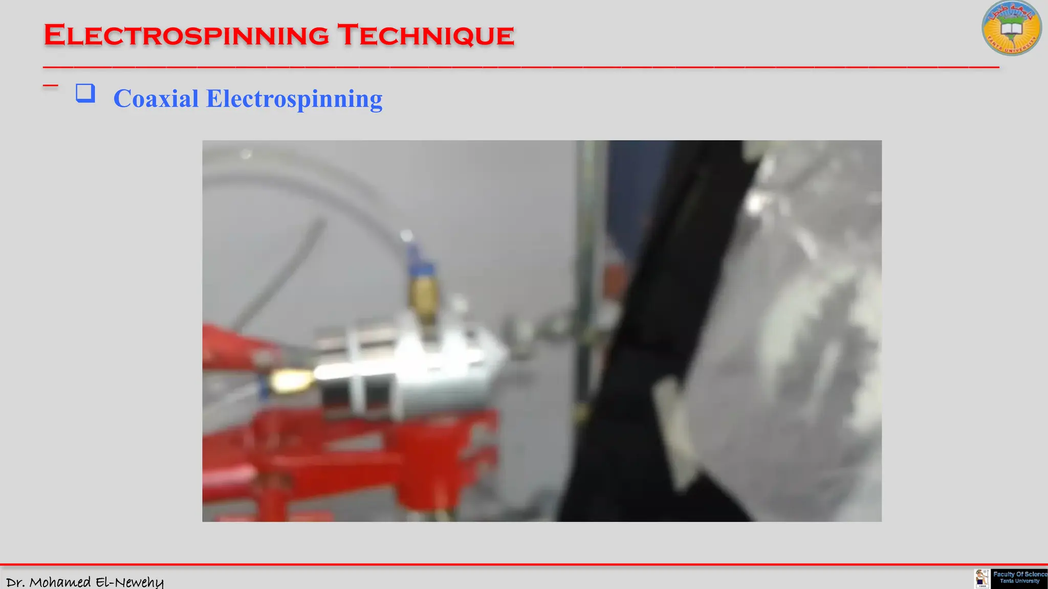 Dr. Mohamed El-Newehy
Electrospinning Technique
____________________________________________________________________________________________________________________________
__
 Coaxial Electrospinning
 