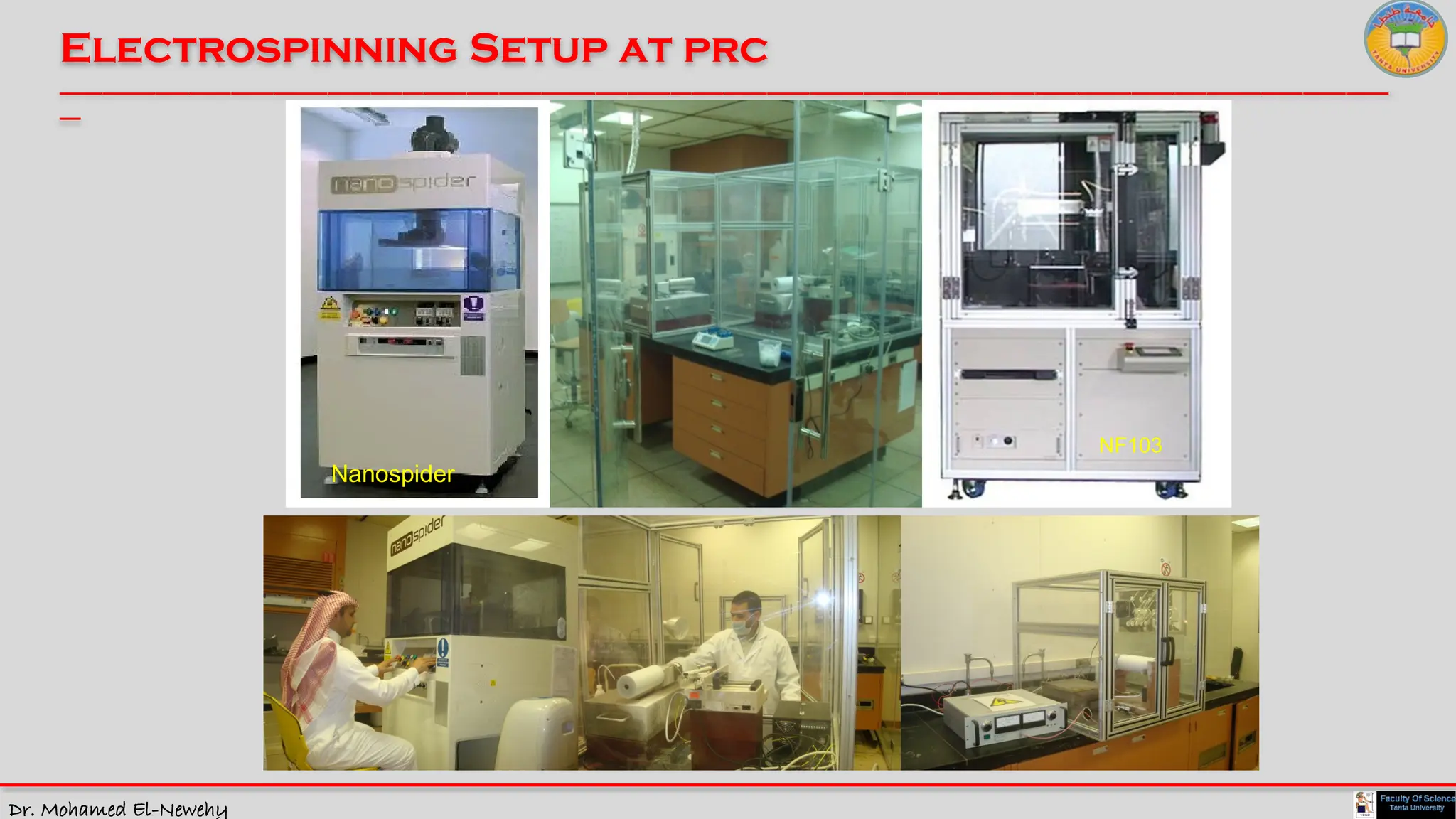 Dr. Mohamed El-Newehy
Electrospinning Setup at prc
____________________________________________________________________________________________________________________________
__
Nanospider
NF103
 