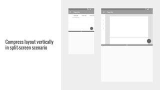Compress layout vertically
in split-screen scenario
 