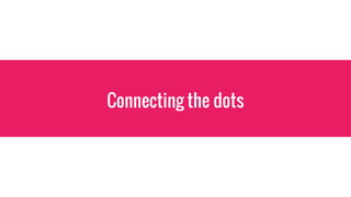Connecting the dots
 