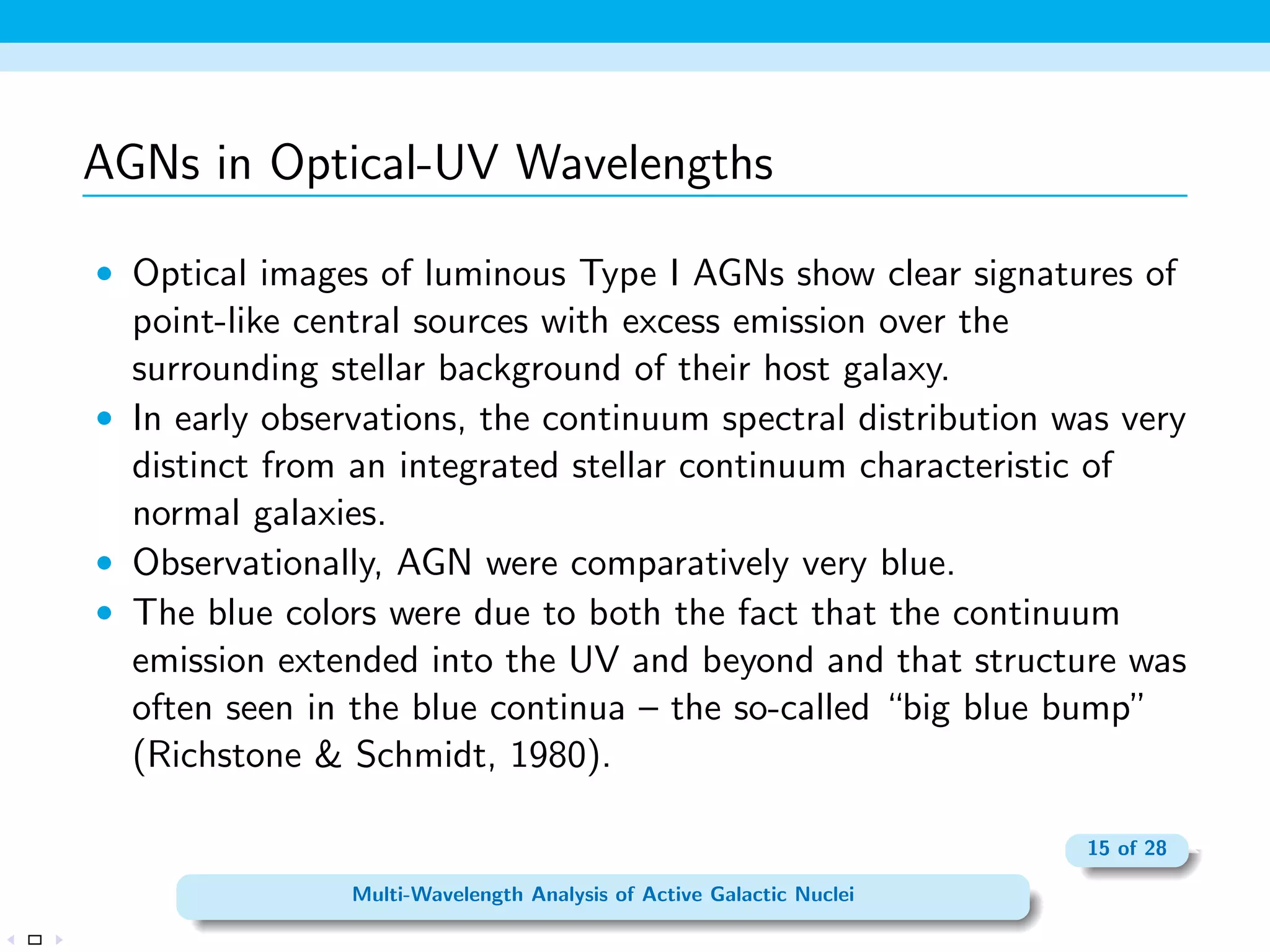 ed AGN 
(Leahy  Perley, 1991) 
8 of 28 
Multi-Wavelength Analysis of Active Galactic Nuclei 
 