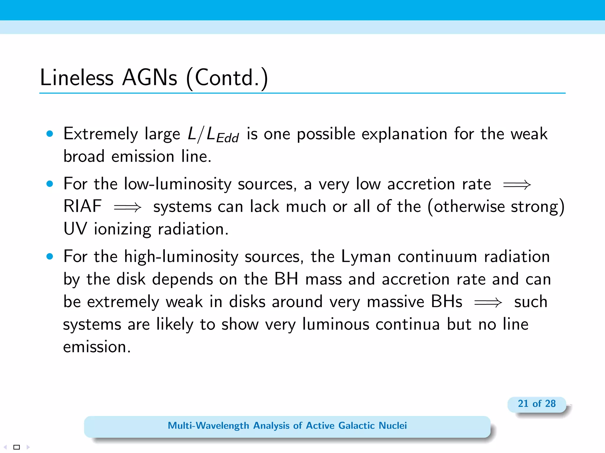 Superluminal Motion 
The apparent superluminal motion 
of M87's jet 
14 of 28 
Multi-Wavelength Analysis of Active Galactic Nuclei 
 