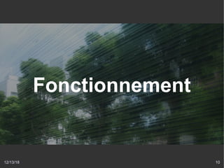 12/13/18 10
Fonctionnement
 