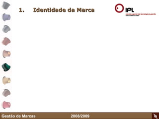 Identidade da Marca Gestão de Marcas    2008/2009 