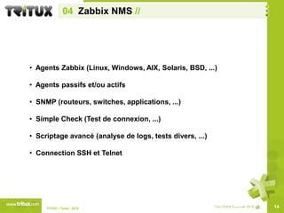   Support et surveillance de plateformes critiques6TriTUX – Tunis - 2010 
