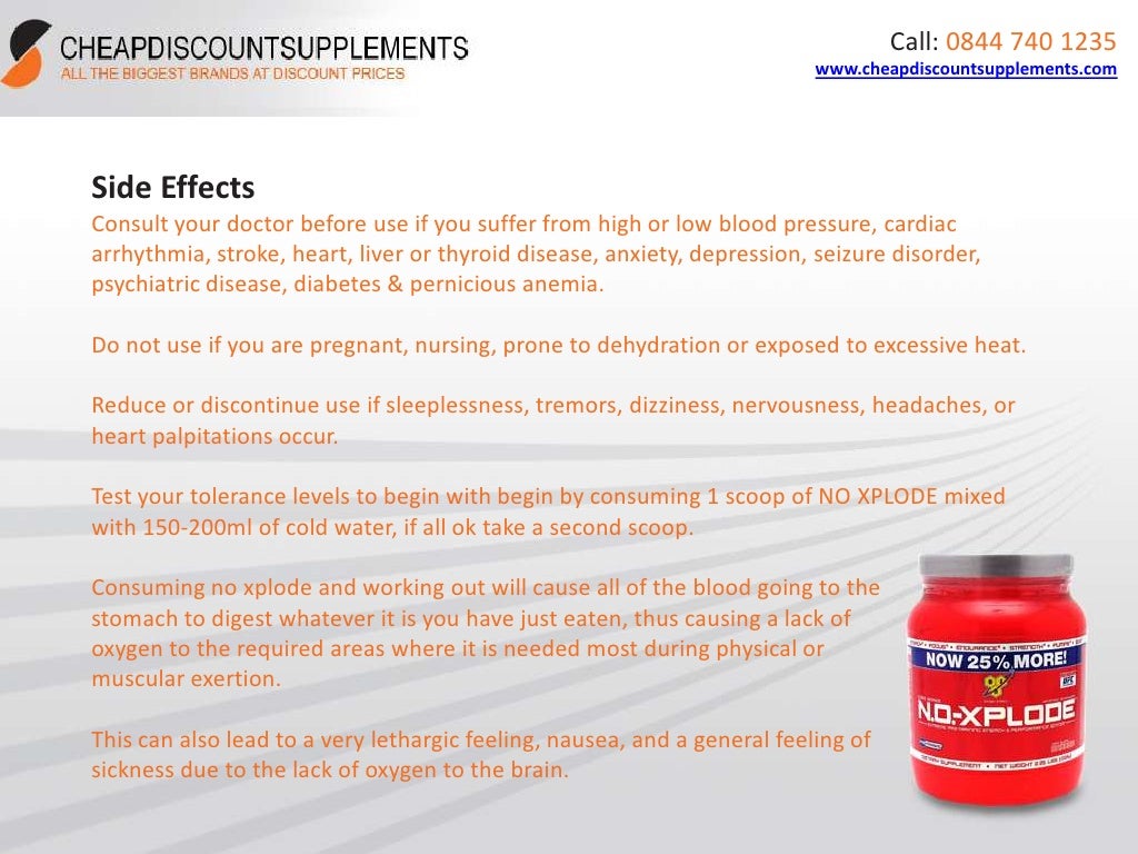 No Xplode & Nutritional Supplements