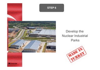 STEP 6	
	
Develop the
Nuclear Industrial
Parks	
	
 