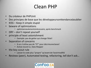 Hidden Features of PHPSpl:SplIterator,SplQueue(RabbitMQ)StatGrab: CPU, RAM, Disk stats, …igbinary (surgithub)Plus rapide et plus efficaceque le serializeSession plus aléatoire:session.entropy_file: / dev/urandomsession.entropy_length = 32