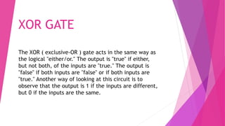 Digital Logic Gates .pptx | Programming Languages | Computing