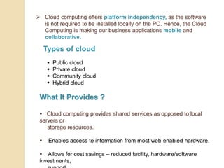 Introduction on Cloud Computing | PPTX