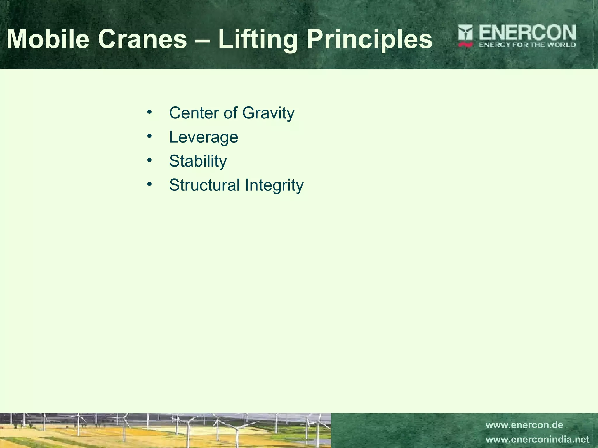 presentation on mobile cranes | PPT