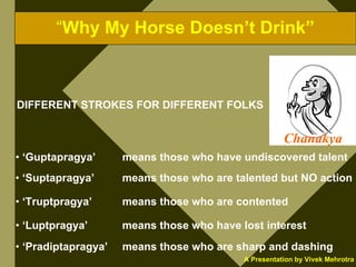 “Why My Horse Doesn’t Drink”



DIFFERENT STROKES FOR DIFFERENT FOLKS


                                                  ...