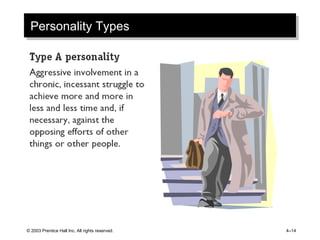 Personality Types © 2003 Prentice Hall Inc. All rights reserved. 4 – 