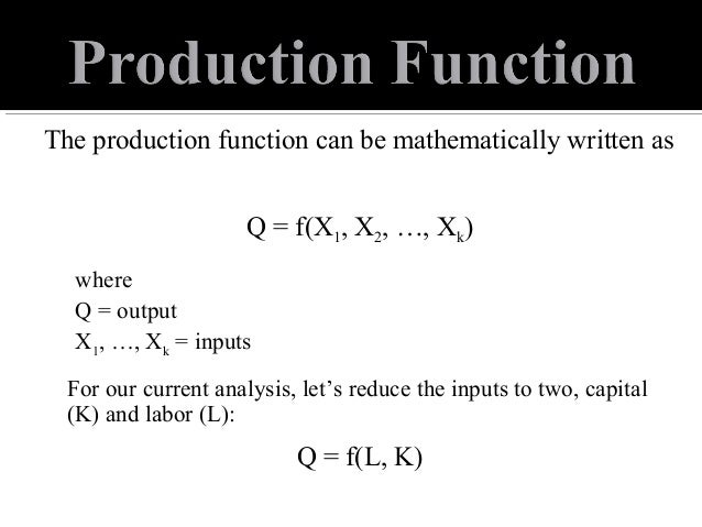 Production Function