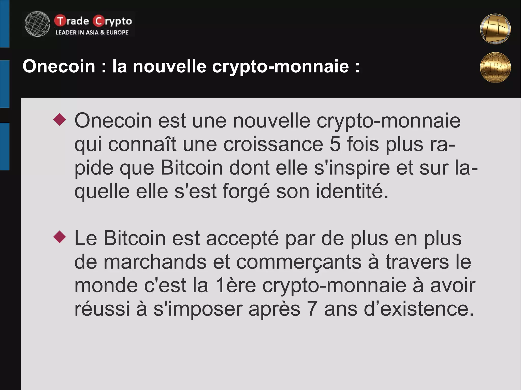 La crypto-monnaie : Bitcoin, Onecoin et Blockchain | PDF