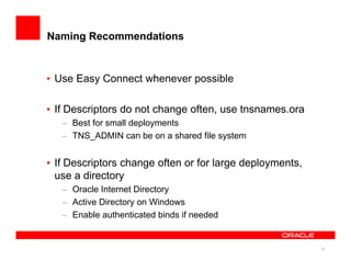 Presentation oracle net services | PDF