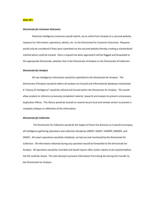 Presentation Outline