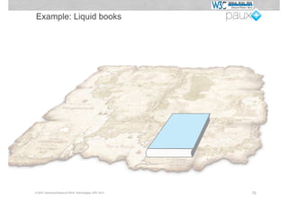 Example: Liquid books




© W3C Germany/Austria & PAUX Technologies, APE 2012   75
 