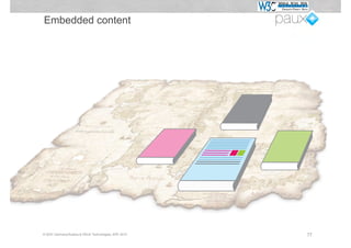 Embedded content




© W3C Germany/Austria & PAUX Technologies, APE 2012   77
 