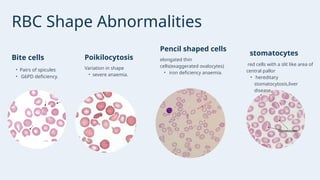 Presentation - PERIPHERAL BLOOD SMEAR AND MORPHOLOGICAL EVALUATION OF ...