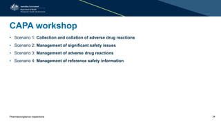 TGA Presentation: Pharmacovigilance inspections | PPTX