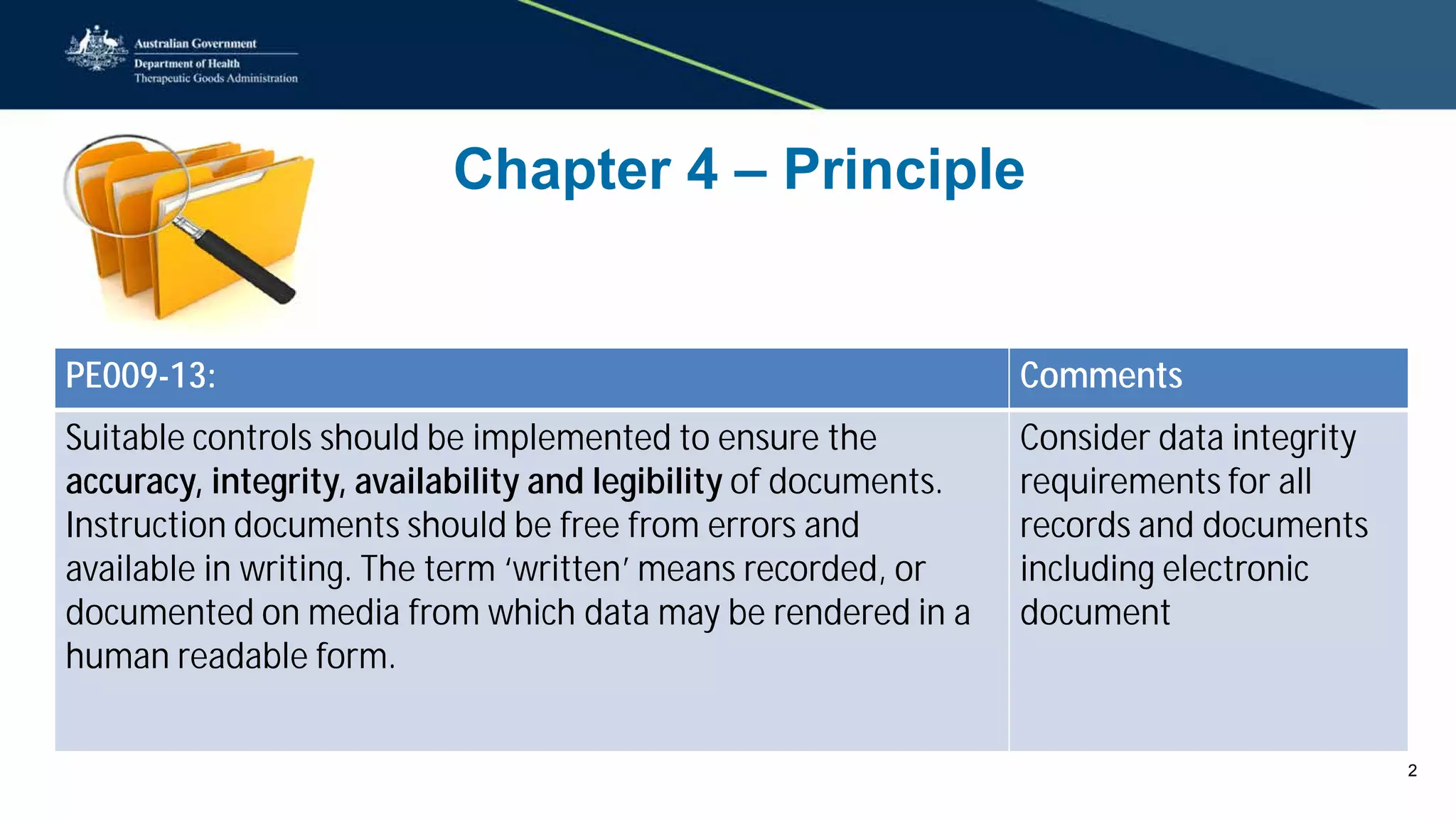 Presentation PIC/S Guide to GMP PE009-13 Chapters 4 and 6 | PDF