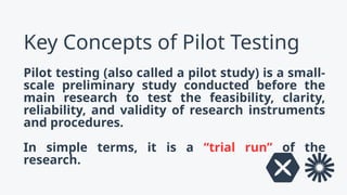 Pilot Testing Script Presentation on Pilot Testing for Practical Research II.pptx