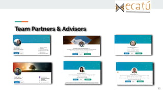 Team Partners & Advisors
13
 
