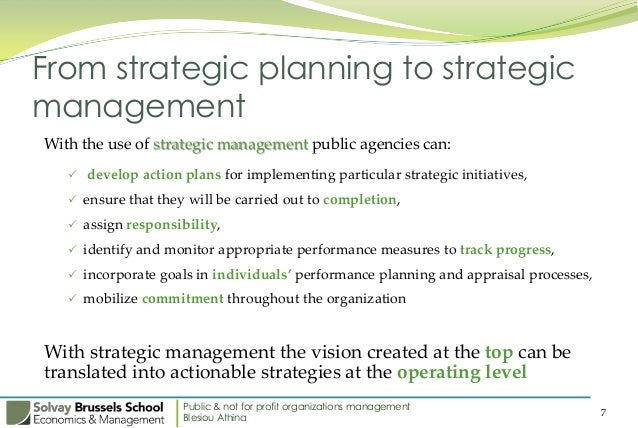 importance of strategic planning in public sector