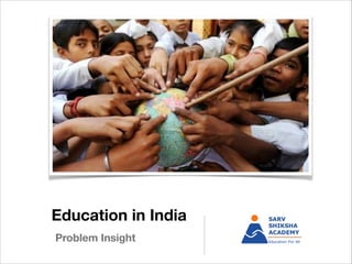 Education in India
Problem Insight

 