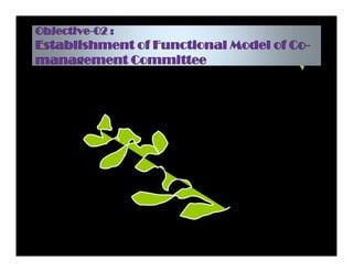 Objective-02 :
Establishment of Functional Model of Co-
management Committee
 
