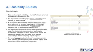 3. Feasibility Studies
Financial Analysis
• To assess the project’s profitability, a Financial Analysis is carried out
fro...
